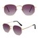 SOJOS Small Square Polarized Sunglasses for Men and Women Polygon Mirrored Lens SJ1072 with Gold FrameGradient Purple Lens