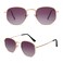 SOJOS Small Square Polarized Sunglasses for Men and Women Polygon Mirrored Lens SJ1072 with Gold FrameGradient Purple Lens