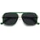 SOJOS Sunglasses for Women Men Square Retro Polarized Lens Trendy Aviator 90s Shades SJ2229Green Grey