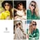 SOJOS Sunglasses for Women Men Vintage Style Shades SJ2157BrownBrown
