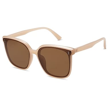 SOJOS Sunglasses for Women Men Vintage Style Shades SJ2157BrownBrown