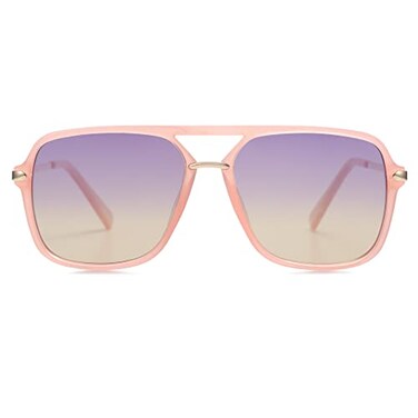 SOJOS Sunglasses SJ2229 Pink Frame Blue Grey Grading Lens