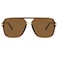 SOJOS Sunglasses SJ2229 Transparent Brown FrameBrown Lens