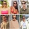 SOJOS Sunglasses SJ2229 Transparent Brown FrameBrown Lens