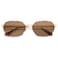 SOJOS Trendy Polarized Hexagon Sunglasses for Women Men UV400 Retro Rectangle Shades SJ1238 TortoiseBrown