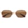 SOJOS Trendy Polarized Hexagon Sunglasses for Women Men UV400 Retro Rectangle Shades SJ1238 TortoiseBrown