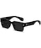 SUNBSR Classic Square Sunglasses for Women Men Trendy Thick Frame Rectangle Sun Glasses Chunky Black Shades BlackGrey