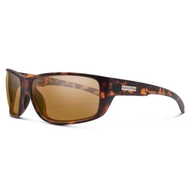 Suncloud Milestone Polarized Sunglass with Polycarbonate Lens Matte Tortoise FrameBrown One Size