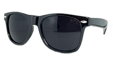 Retro Optix Sunglasses Classic 80s Vintage Style Design Black Gloss Super Dark
