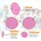SunnyPro Round Sunglasses for Women Circle Glasses 60s 70s Pink Tinted Oversized Cute