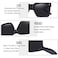 TAOTAOQI Vintage Women Oversized Sunglasses Designer Luxury Square Sun Glasses UV400 Protection Flat Lens Black Frame Grey Lens