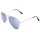 Thacher's Nook Thachers Nook Aviator Sunglasses Full Mirror Lenses Silver Metal Frame UV400 Protection