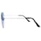 Thacher's Nook Thachers Nook Aviator Sunglasses Full Mirror Lenses Silver Metal Frame UV400 Protection