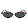TIJN Olisa Retro Oval Sunglasses for Women Men Polarized UV400 Protection Lightweight Stylish Frame Trendy Sun Glasses