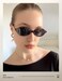 TIJN Olisa Retro Oval Sunglasses for Women Men Polarized UV400 Protection Lightweight Stylish Frame Trendy Sun Glasses