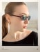 TIJN Olisa Retro Oval Sunglasses for Women Men Polarized UV400 Protection Lightweight Stylish Frame Trendy Sun Glasses