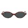 TIJN Olisa Retro Oval Sunglasses for Women Men Polarized UV400 Protection Lightweight Stylish Frame Trendy Sun Glasses