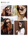 TIJN Polarized Sunglasses for Women Men Classic Trendy Stylish Sun Glasses 100 UV Protection 2 Pack