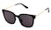 U.I STATION UI STATION Square Sunglasses Womens Mens Oversized Mirrored lens U886 BLACK
