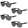 Got Shades UV Protection Sunglasses Men Women Lightweight Durable Unisex 80s Retro Shades with Flexible Hinges Bulk 4Pack
