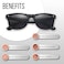 Got Shades UV Protection Sunglasses Men Women Lightweight Durable Unisex 80s Retro Shades with Flexible Hinges Bulk 4Pack