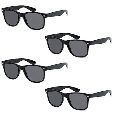 Got Shades UV Protection Sunglasses Men Women Lightweight Durable Unisex 80s Retro Shades with Flexible Hinges Bulk 4Pack