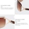 VANLINKER Rimless Frameless Rectangle Sunglasses for Women Stylish Y2k Shades Brown Metal Frame VL9642
