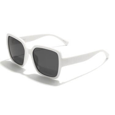 ViewJoy Oversized Sunglasses for Womens Polarized Square Fashion Designer Classic Trendy White Frame