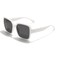 ViewJoy Oversized Sunglasses for Womens Polarized Square Fashion Designer Classic Trendy White Frame