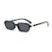 VOLZIOTUS Rectangle Sunglasses Womens Trendy Cool Style Small Narrow 90s Retro Rave Rectangular Sunglasses for Women Men