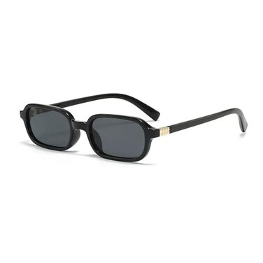 VOLZIOTUS Rectangle Sunglasses Womens Trendy Cool Style Small Narrow 90s Retro Rave Rectangular Sunglasses for Women Men