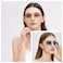 WDZAYXC Retro Rimless Sunglasses for Women Men Rectangle SunglassesGoldGradient Grey