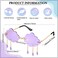 Weewooday 2 Pairs Tassel Clouds Shaped Sunglasses Rimless Men Women 90s Disco Sunglasses Light Blue Purple