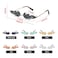 Ovida Women Fire Flame Sunglasses Rimless Wave Sun Glasses Novelty Eye Glasses EyewearBlack Grey