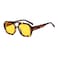 YAMEIZE 70s Double Bridge Hexagonal Sunglasses Retro Pilot Sunglasses Square Geometric Eyewear Driving for Women Men