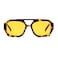 YAMEIZE 70s Double Bridge Hexagonal Sunglasses Retro Pilot Sunglasses Square Geometric Eyewear Driving for Women Men