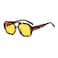 YAMEIZE 70s Double Bridge Hexagonal Sunglasses Retro Pilot Sunglasses Square Geometric Eyewear Driving for Women Men