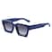 YAMEIZE Thick Frame Square Sunglasses Trendy Chunky Rectangle Sun Glasses for Women Men UV400 Protection