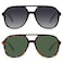 YDAOWKN Retro Square Aviator Sunglasses for Womens Mens Vintage 70s Double Bridge Sun Glasses