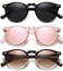 YMRFW Retro Small Round Polarized Sunglasses for Women Vintage Style Circle Sun Glasses UV Protection