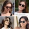 YMRFW Retro Small Round Polarized Sunglasses for Women Vintage Style Circle Sun Glasses UV Protection