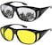 Yogo Vision Fit Over Wrap Sunglasses Polarized Lens Wear Over Eyeglasses 100 UV Protection for Men and Women