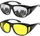 Yogo Vision Fit Over Wrap Sunglasses Polarized Lens Wear Over Eyeglasses 100 UV Protection for Men and Women