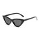 YooThink Cat Eye Sunglasses for Women Vintage Goggles Plastic Frame Sunglasses Black