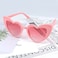 YooThink Love Heart Shaped Sunglasses for WomenVintage Cat Eye Mod Style Retro Glasses