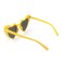 YooThink Love Heart Shaped Sunglasses for WomenVintage Cat Eye Mod Style Retro Glasses Yellow