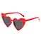 YOSHYA Clout Goggle Heart Sunglasses Vintage Cat Eye Mod Style Retro Kurt Cobain Glasses Red Grey