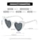 YOSHYA Clout Goggle Heart Sunglasses Vintage Cat Eye Mod Style Retro Kurt Cobain Glasses White Grey