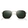YWWPMDOF Polarized Sunglasses for Womens Men Trendy Square Hexagonal Flat Mirrored Sun Glasses UV Protection
