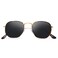 YWWPMDOF Polarized Sunglasses for Womens Men Trendy Square Hexagonal Flat Mirrored Sun Glasses UV Protection